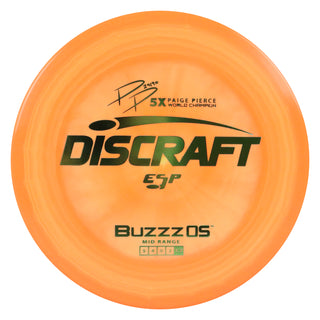 Discraft Disc Golf Paige Pierce ESP Buzzz OS Midrange 5/4/0/3 Orange/Olive 176g