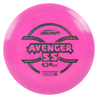 Discraft Disc Golf ESP FLX Avenger SS Distance Driver 10/5/-3/1 Dark Pink/Black Prisms 167-169g