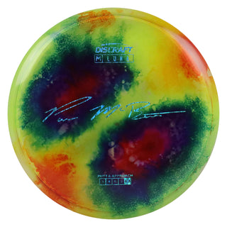 Discraft Disc Golf Paul McBeth Z Line Fly Dye Luna Putter 3/4/0/2 Yellow Purple/Teal Waves 169g