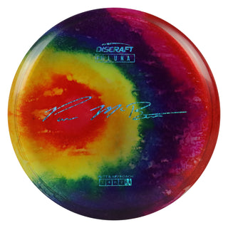 Discraft Disc Golf Paul McBeth Z Line Fly Dye Luna Putter 3/4/0/2 Rainbow/Teal Waves 168g