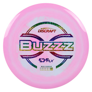 Discraft Disc Golf ESP FLX Buzzz Midrange Disc 5/4/-1/1 Pink/Rainbow Stars 173-174g