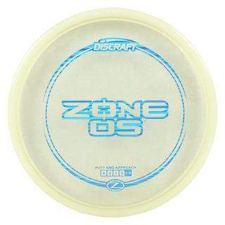 Discraft Disc Golf Z Line Zone OS Putter 4/2/1/5 Clear/Blue Waves 174g