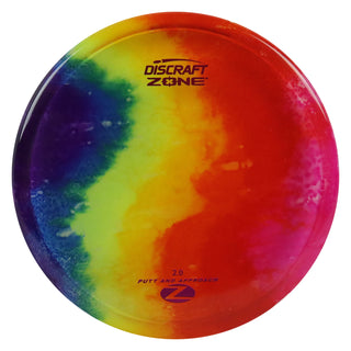 Discraft Disc Golf Z Line Fly Dye Zone Putter 4/3/0/3 Rainbow/Magenta 174g