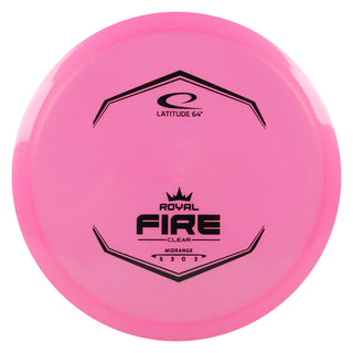 Latitude 64 Royal Clear Fire Midrange Disc 5/3/0/3 Pink/Black 175 grams