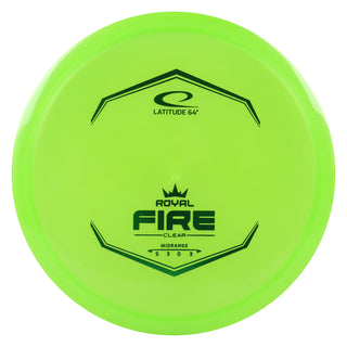 Latitude 64 Royal Clear Fire Midrange Disc 5/3/0/3 Green/Green 175 grams