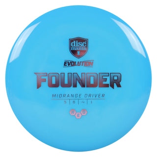 Discmania Disc Golf Evolution Neo Founder Midrange Disc 5/6/-4/1 Blue/Lavender 175 grams