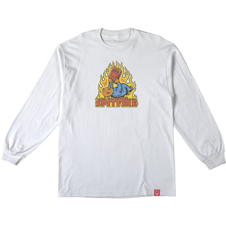 Spitfire Wheels Longsleeve Shirt Demonseed White