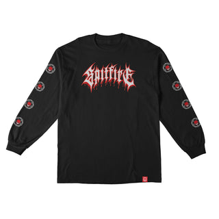 Spitfire Wheels Longsleeve Shirt Pentagram Drip Sleeve Black/Red/White