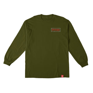 Spitfire Wheels Longsleeve Shirt Gas Mask Military Green