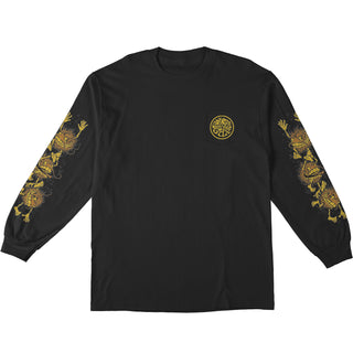 Anti Hero Skateboards Longsleeve Shirt Grimple Sleeve Pocket Black/Orange/Yellow