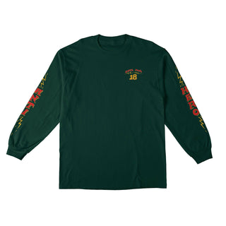 Anti Hero Skateboards Longsleeve Shirt Superpower 18 Forest/Yellow/Red