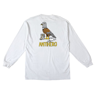 Anti Hero Skateboards Longsleeve Shirt Raney First White