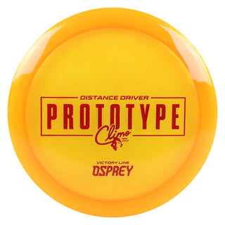 Climo Disc Golf Victory Line Prototype Osprey Distance Driver 10/6/-3/1 Orange/Red 169 grams