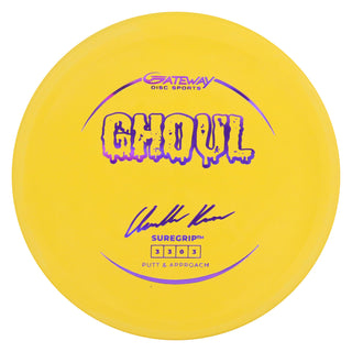 Gateway Disc Golf Chandler Kramer Signature Series Suregrip Ghoul 3/3/0/3 Yellow/Purple Holo 176 grams