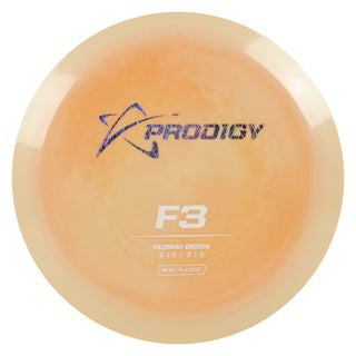 Prodigy Disc Golf 500 F3 Fairway Driver 8/5/-2/2 Peach Mango/Lavender Scratch/White 175 grams