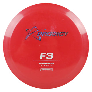 Prodigy Disc Golf 500 F3 Fairway Driver 8/5/-2/2 Red/Lavender Scratch/White 173 grams