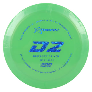 Prodigy Disc Golf 500 D2 Distance Driver 13/6/-0.5/3 Green/Blue Shatter 174 grams