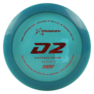Prodigy Disc Golf 400 D2 Distance Driver 13/6/-0.5/3 Blue/Red Stars 174 grams