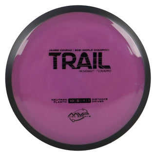MVP Disc Golf James Conrad Neutron Trail Distance Driver 10/5/-1/1 Plum 171 grams