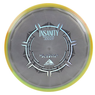 Axiom Disc Golf Plasma Insanity Distance Driver 9/5/-2/1.5 Grey/Yellow Orange 155 grams