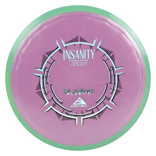 Axiom Disc Golf Plasma Insanity Distance Driver 9/5/-2/1.5 Purple/Mint Blend 174 grams
