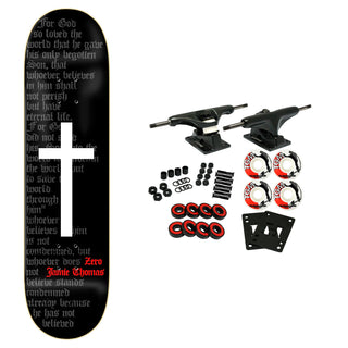 Zero Skateboard Complete Thomas Black/White Cross 8.25" x 31.9"