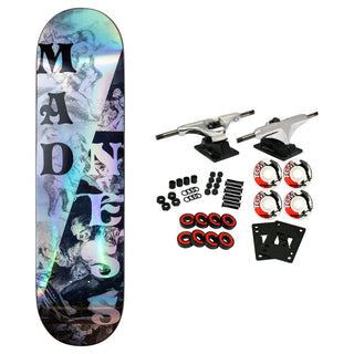 Madness Skateboard Complete Split Overlap Popsicle Holographic 8.0"