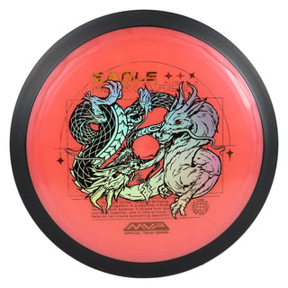 MVP Disc Golf Plasma Dimension Eagle McMahon Team Series Distance Driver 14.5/5/0/3 Red/Gold Holo 172 grams