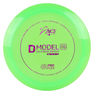 Ace Line Disc GolfÂ ProFlex D Model OS Distance Driver 13/5/0/4 Green/Purple Shatter 174 grams