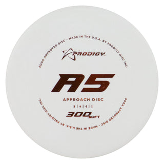 Prodigy Disc Golf 300 Soft A5 Putter 4/3/0/2 White/Bronze 177 grams