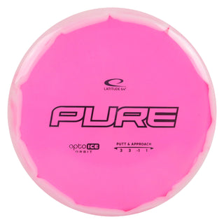 Latitude 64 Disc Golf Opto-Ice Orbit Pure Putter 3/3/-1/1 Pink/Lavender 174 grams