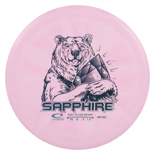 Latitude 64 Disc Golf Retro Burst Sapphire Distance Driver 10/6/-2/1.5 Pink/Teal 164 grams