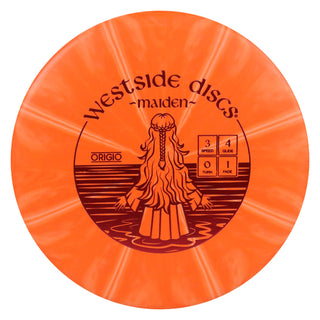 Westside Disc Golf Origio Burst Maiden Putter 3/4/0/1 Orange/Red 174 grams