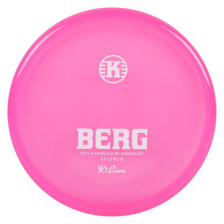 Kastaplast Disc Golf K1 Berg Putter 1/1/0/2 Clear Pink/White 173 grams