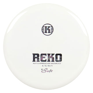 Kastaplast Disc Golf K1 Soft Reko Putter 3/3/0/1 White/Oil Slick 174 grams