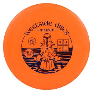 Westside Disc Golf BT Soft Maiden Putter 3/4/0/1 Orange/Indigo 173 grams