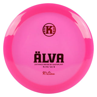 Kastaplast Disc Golf K1 Alva Distance Driver 11/6/-2/2 Clear Pink/Red 170 grams