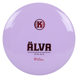Kastaplast Disc Golf K1 Alva Distance Driver 11/6/-2/2 Lavender/Purple 172 grams