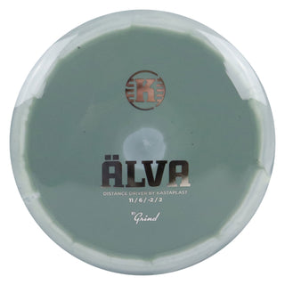 Kastaplast Disc Golf K1 Grind Alva Distance Driver 11/6/-2/2 Grey White/Silver 171 grams