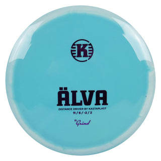 Kastaplast Disc Golf K1 Grind Alva Distance Driver 11/6/-2/2 Teal White/Purple 173 grams