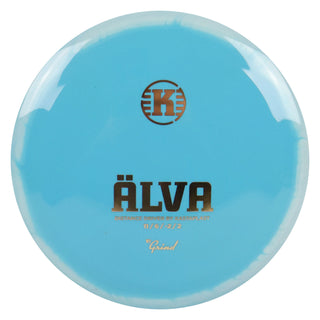 Kastaplast Disc Golf K1 Grind Alva Distance Driver 11/6/-2/2 Light Blue White/Gold 172 grams