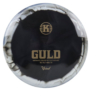 Kastaplast Disc Golf K1 Grind Guld Distance Driver 13/5/-0.5/3 Black White/Gold 175 grams