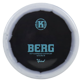 Kastaplast Disc Golf K1 Grind Berg Putter 1/1/0/2 Black White/Teal 175 grams