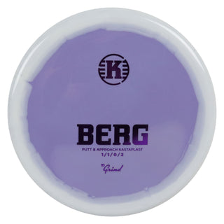Kastaplast Disc Golf K1 Grind Berg Putter 1/1/0/2 Lavender White/Purple 175 grams