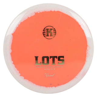 Kastaplast Disc Golf K1 Grind Lots Fairway Driver 9/5/-1/2 Peach White/Gold 173 grams