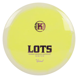 Kastaplast Disc Golf K1 Grind Lots Fairway Driver 9/5/-1/2 Yellow White/Lavender 173 grams