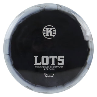 Kastaplast Disc Golf K1 Grind Lots Fairway Driver 9/5/-1/2 Black White/Silver 172 grams