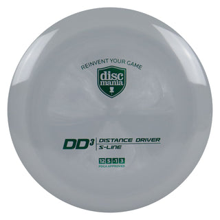 Discmania Disc Golf S-Line DD3 Distance Driver 12/5/-1/3 Grey/Green 175 grams