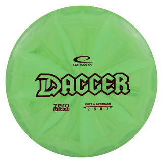 Latitude 64 Disc Golf Zero Medium Burst Dagger Putter 2/5/0/1 Green/Red 173 grams