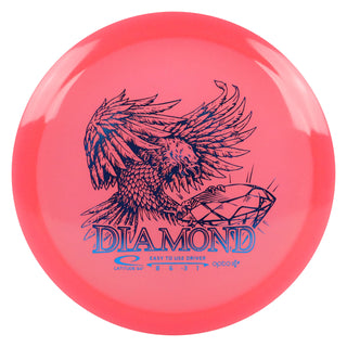 Latitude 64 Disc Golf Opto Air Diamond Fairway Driver 8/6/-3/1 Pink/Blue 147 grams